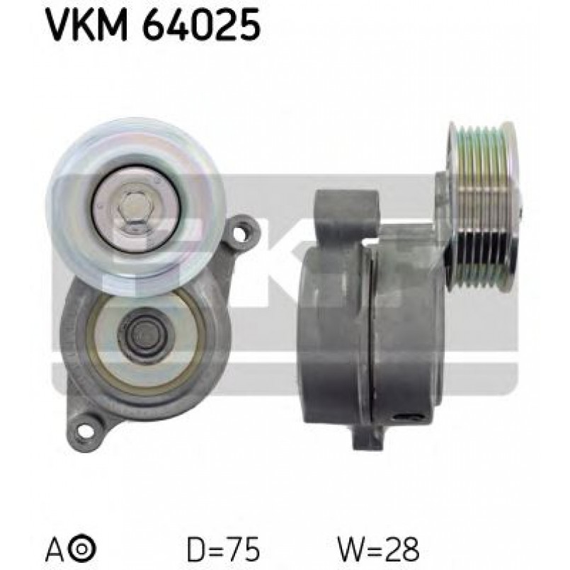 VKM 64025 SKF Натягувач поліклинового ременя